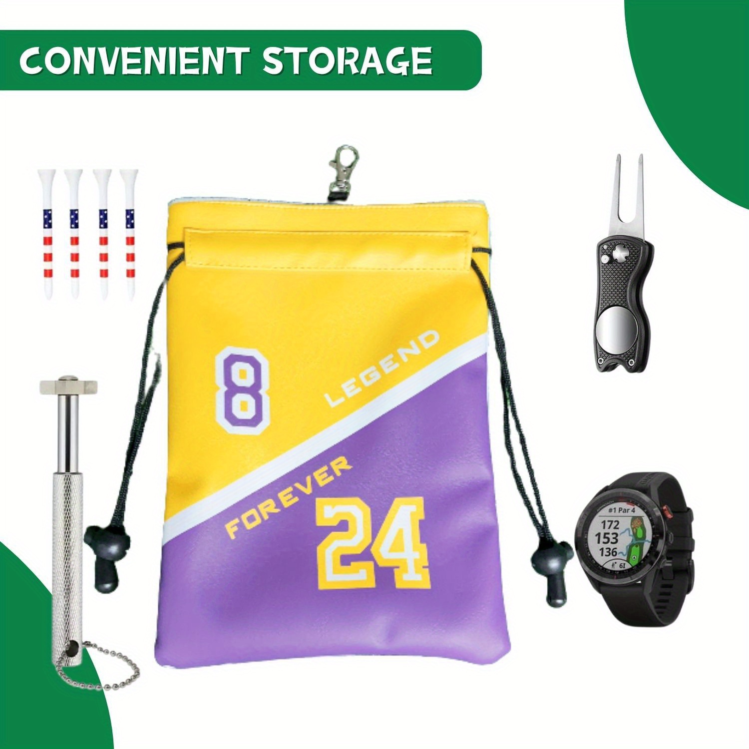 Funny Golf Valuables Pouch NO  - Golf Ball Premium ulasan dan harga