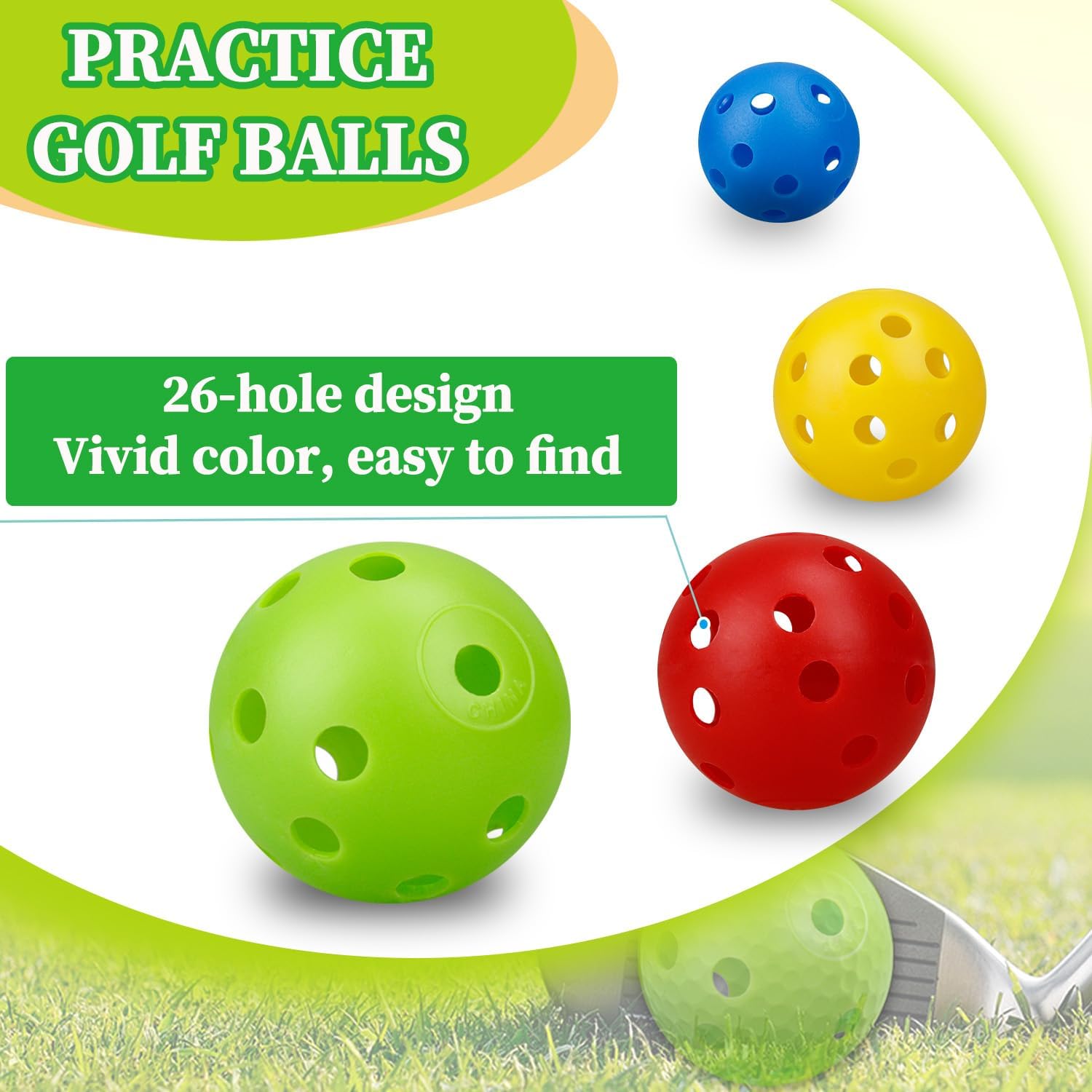 24Pcs/Bag 42MM Practice Golf B - Golf Ball Premium ulasan dan harga